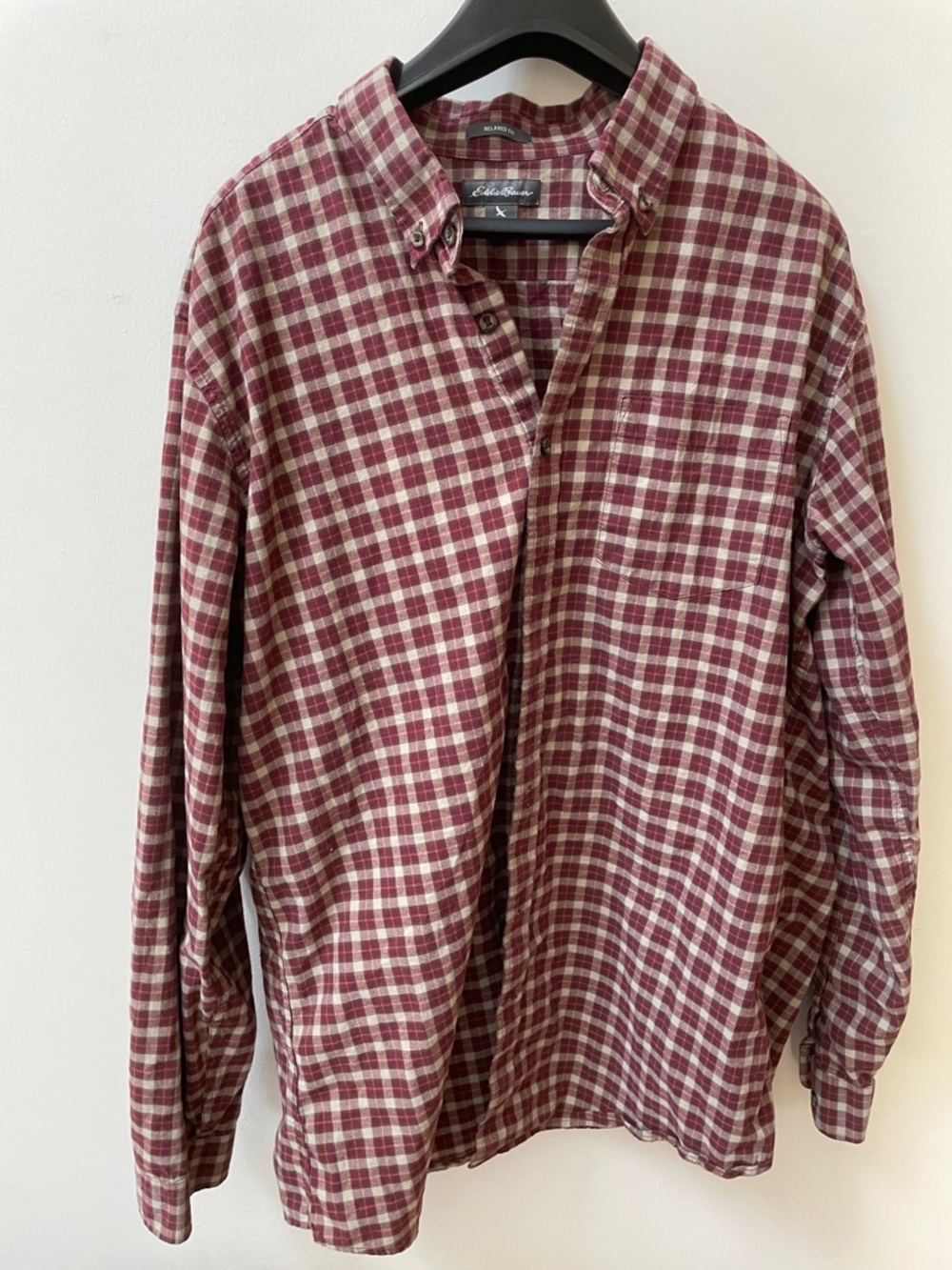 Eddie Bauer Plaid Button-Up Shirt